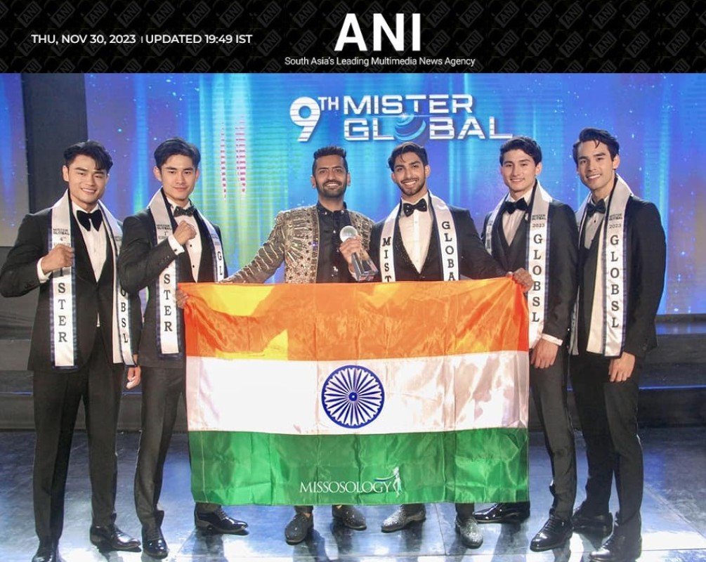 Jason Dylan Bretfelean creates History: India wins the Mister Global 2023 pageant